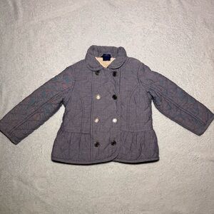 Gap Chambray Quilted Barn Jacket size 3T